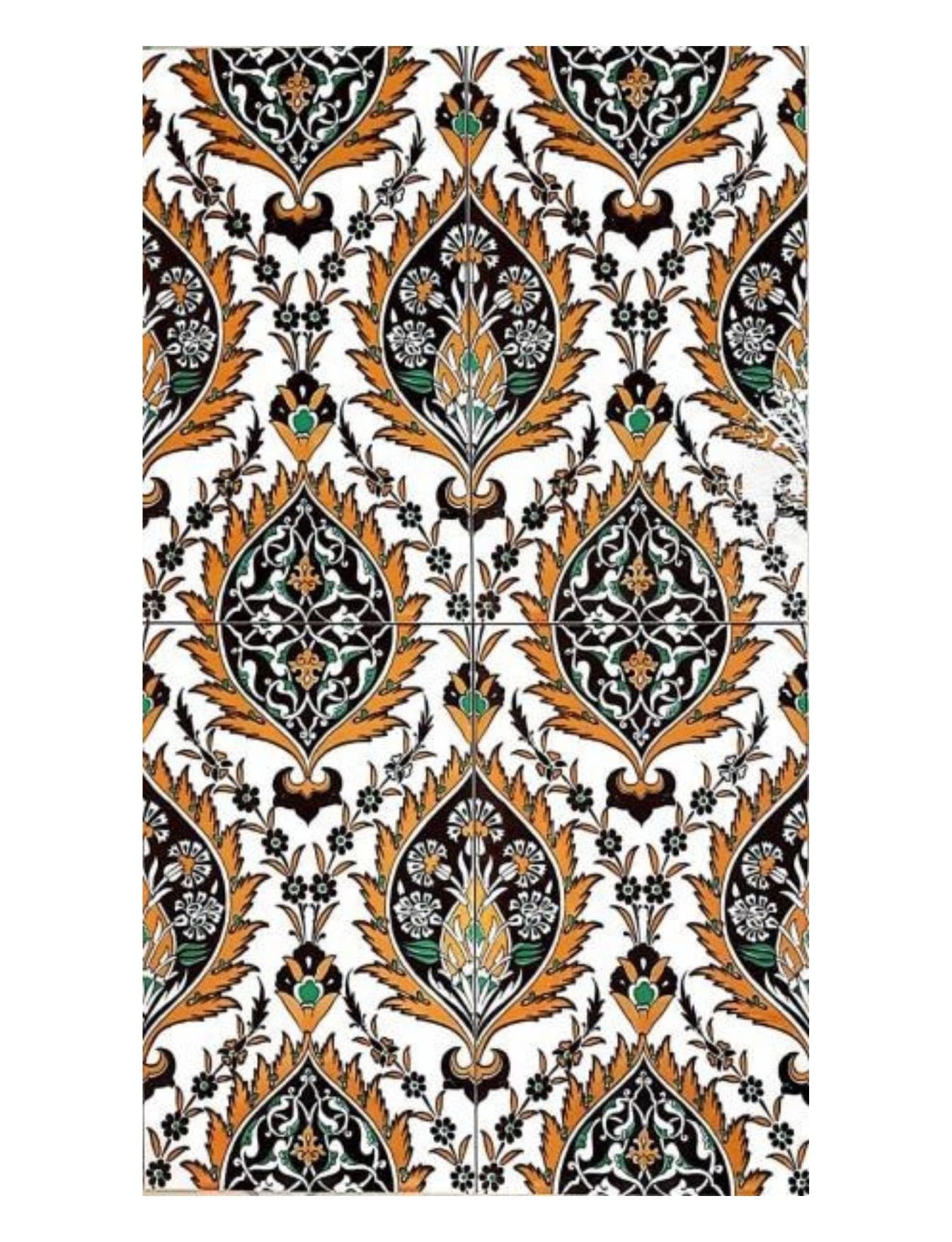Tarihi Cami Çinileri 25x40 - 10 - Çamlıca Cami Duvar Çini Karoları