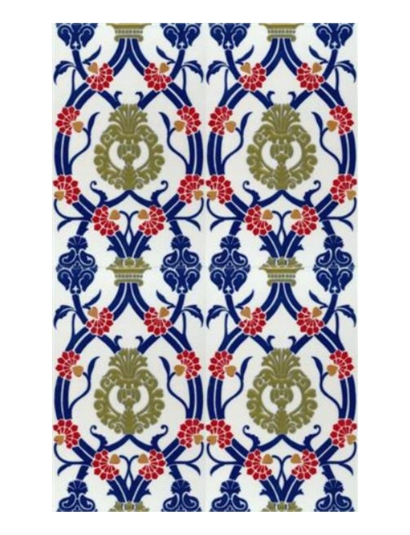 Tarihi Cami Çinileri 25x40 - 12 - Cami Çinisi Modfelleri Çeşitleri