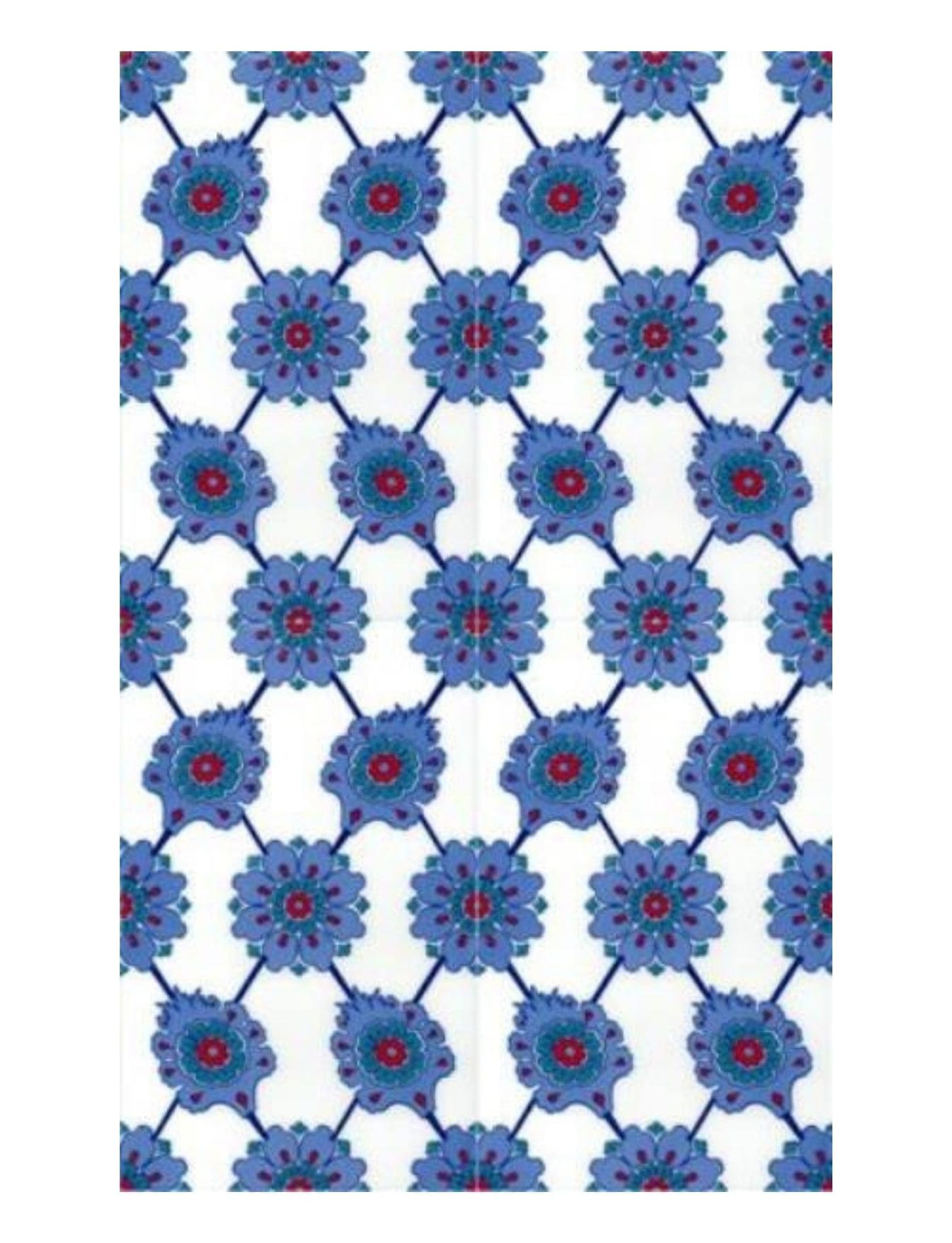 Tarihi Cami Çinileri 25x40 - 05 - Kütahya Cami Çini Seramik Modelleri