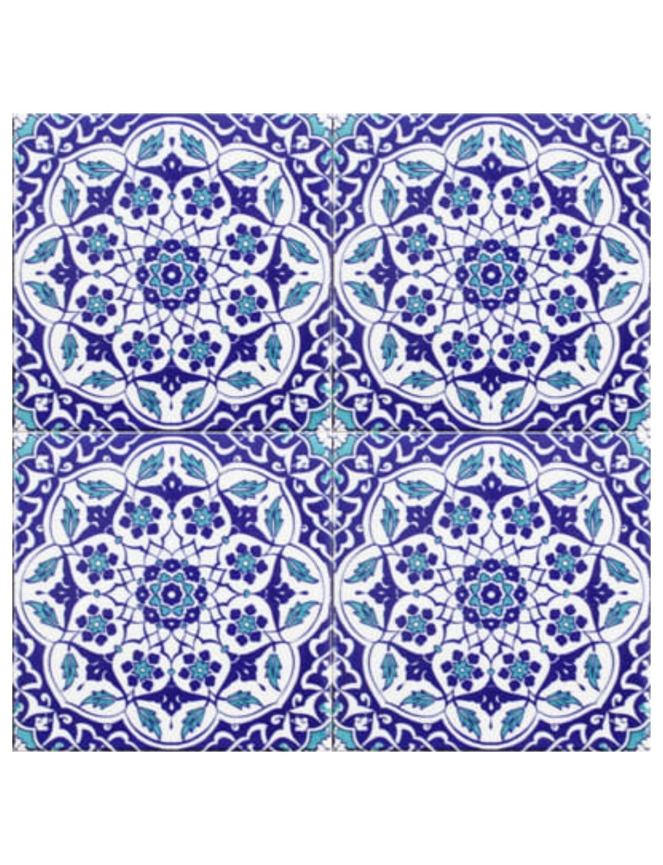Çini Seramik Modelleri 20x20 - 11 - Cami Dekorasyon Rumi Çini Modelleri