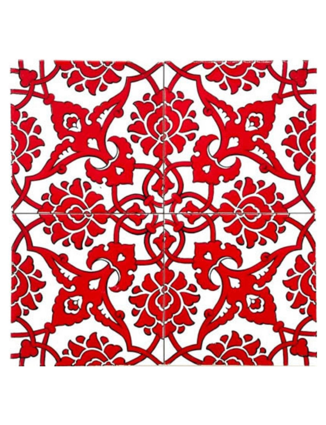 Çini Seramik Modelleri 20x20 - 17 - Cafe Seramik Çeşitleri Selçuklu Desen