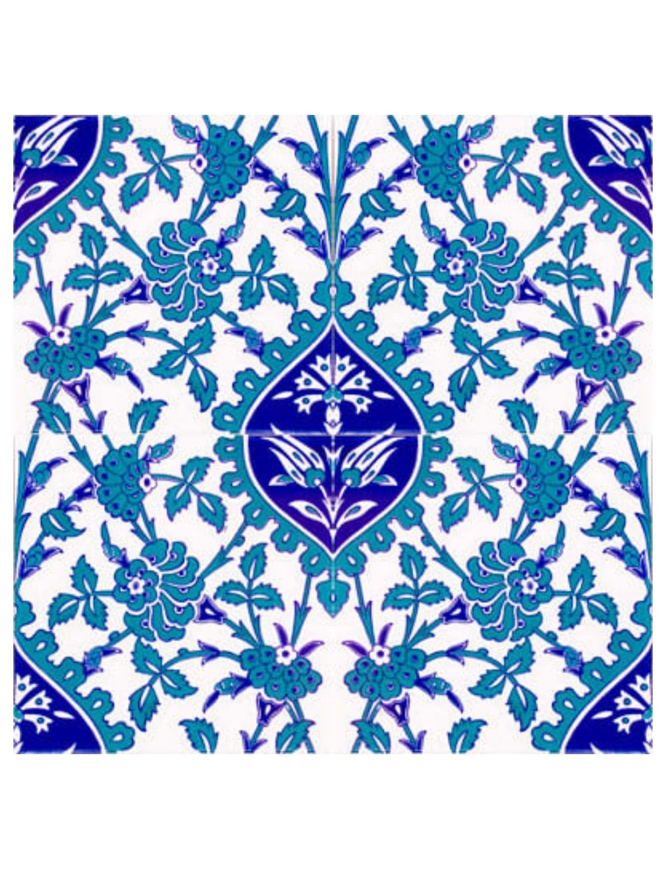 Çini Seramik Modelleri 20x20 - 21 - Tarihi Cami Restorasyon Çini Uygulamları