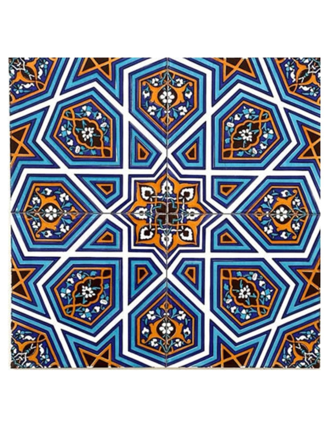 Çini Seramik Modelleri 20x20 - 29 - Türk Çini Desenleri Modelleri