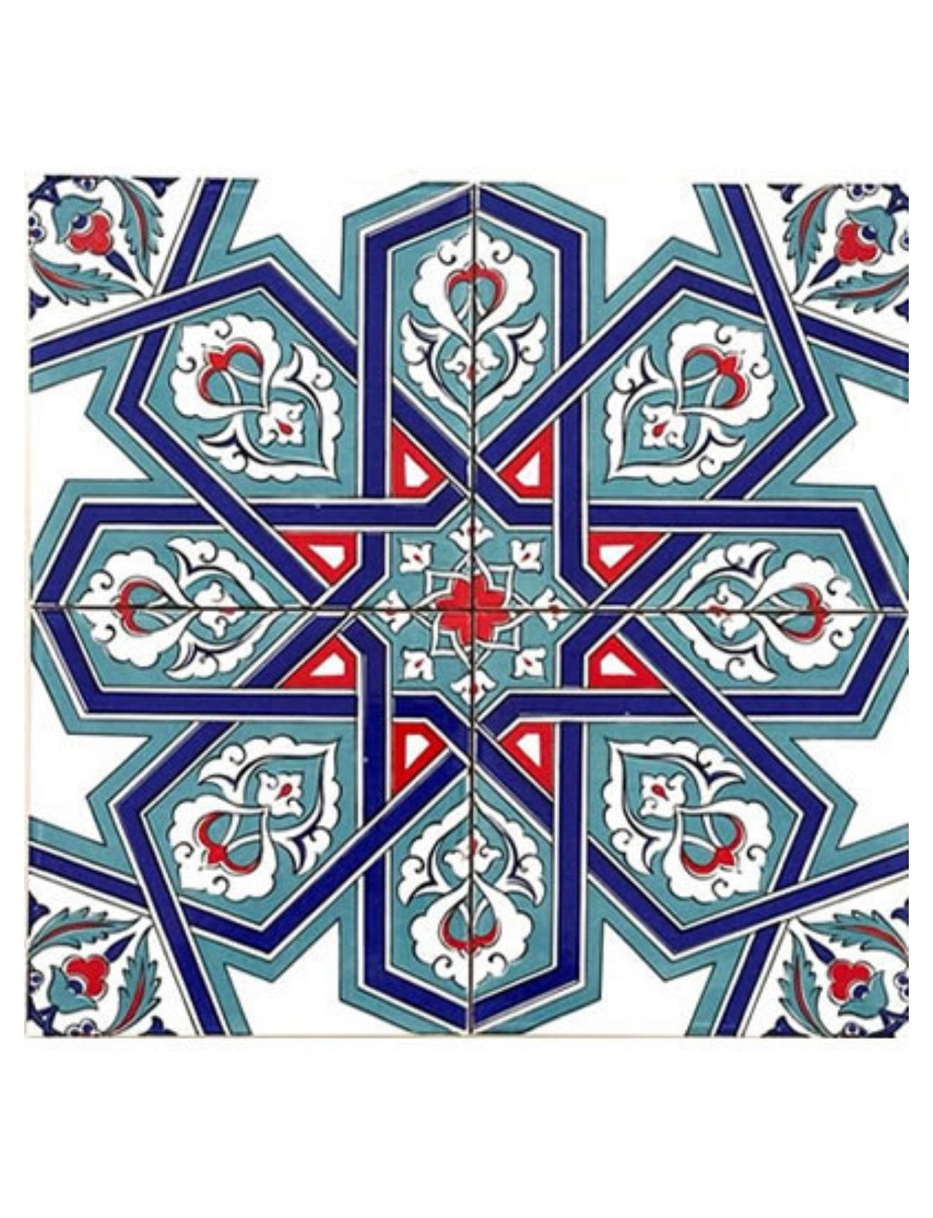 Çini Seramik Modelleri 20x20 - 30 - Türk Hamamı Çini Karo Modelleri