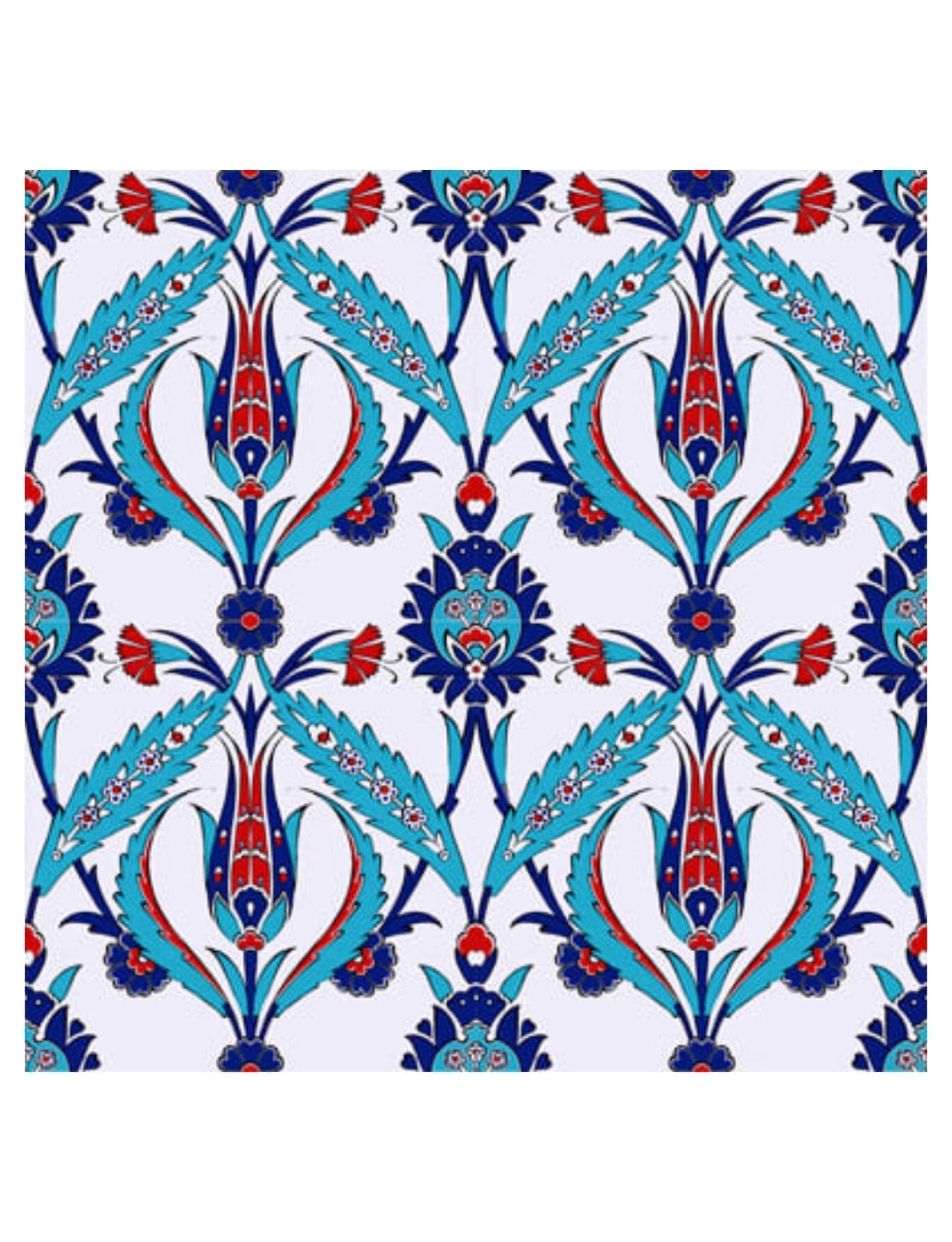 Çini Seramik Modelleri 20x20 - 36 - İslami Cami Duvar Çini Modelleri