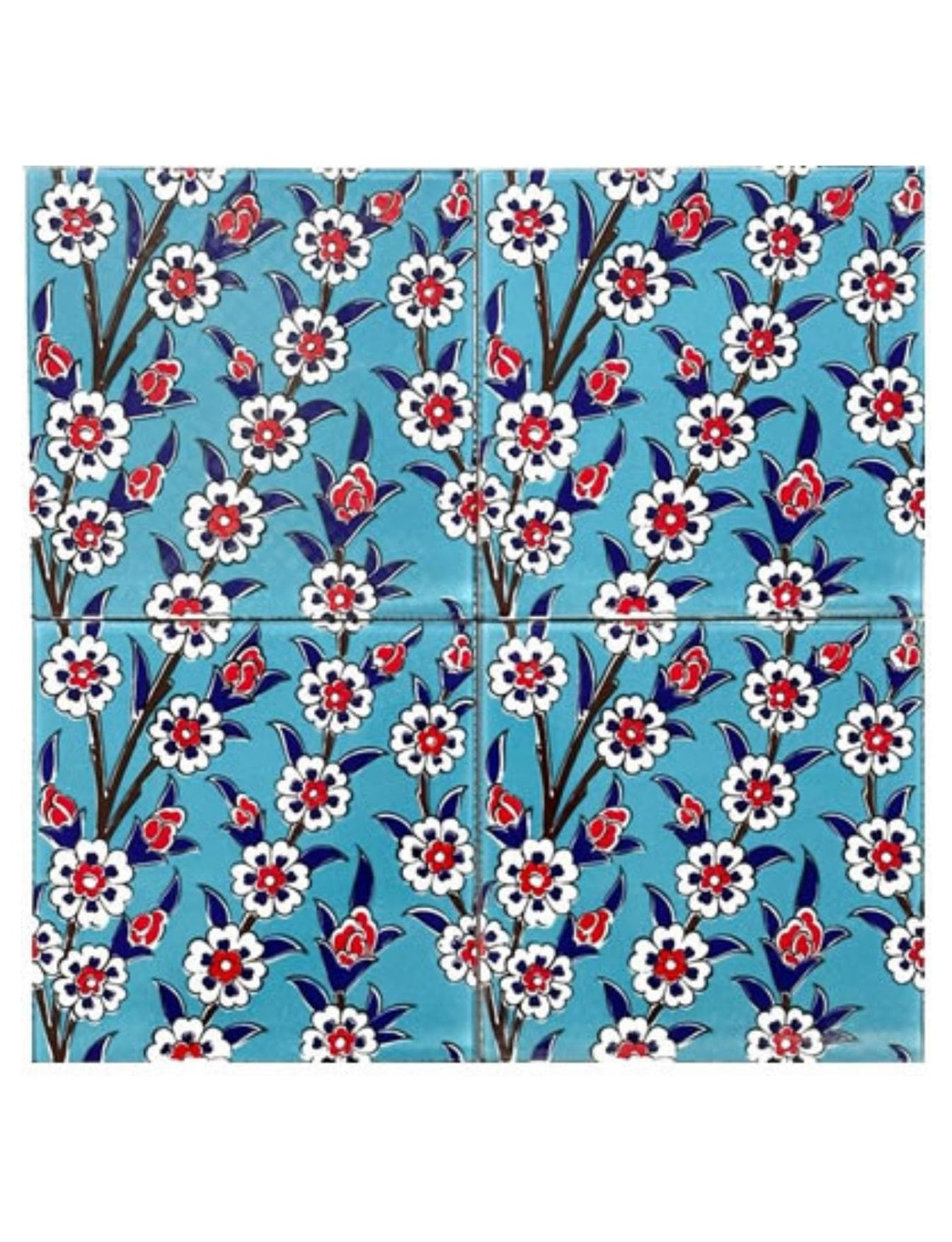 Çini Seramik Modelleri 20x20 - 37 - Hayat Ağacı Çini Çeşitleri Modelleri