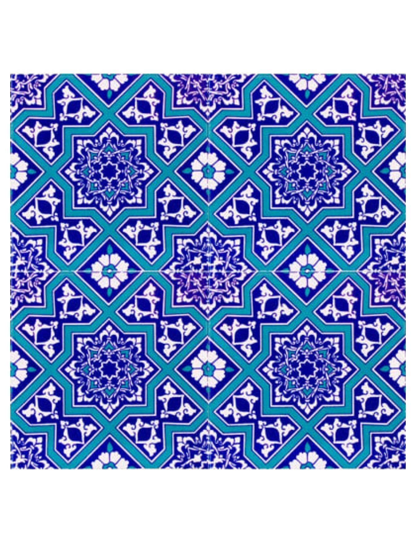 Çini Seramik Modelleri 20x20 - 44 - Cami İç Dekorasyon Nakkaş Çini Modelleri