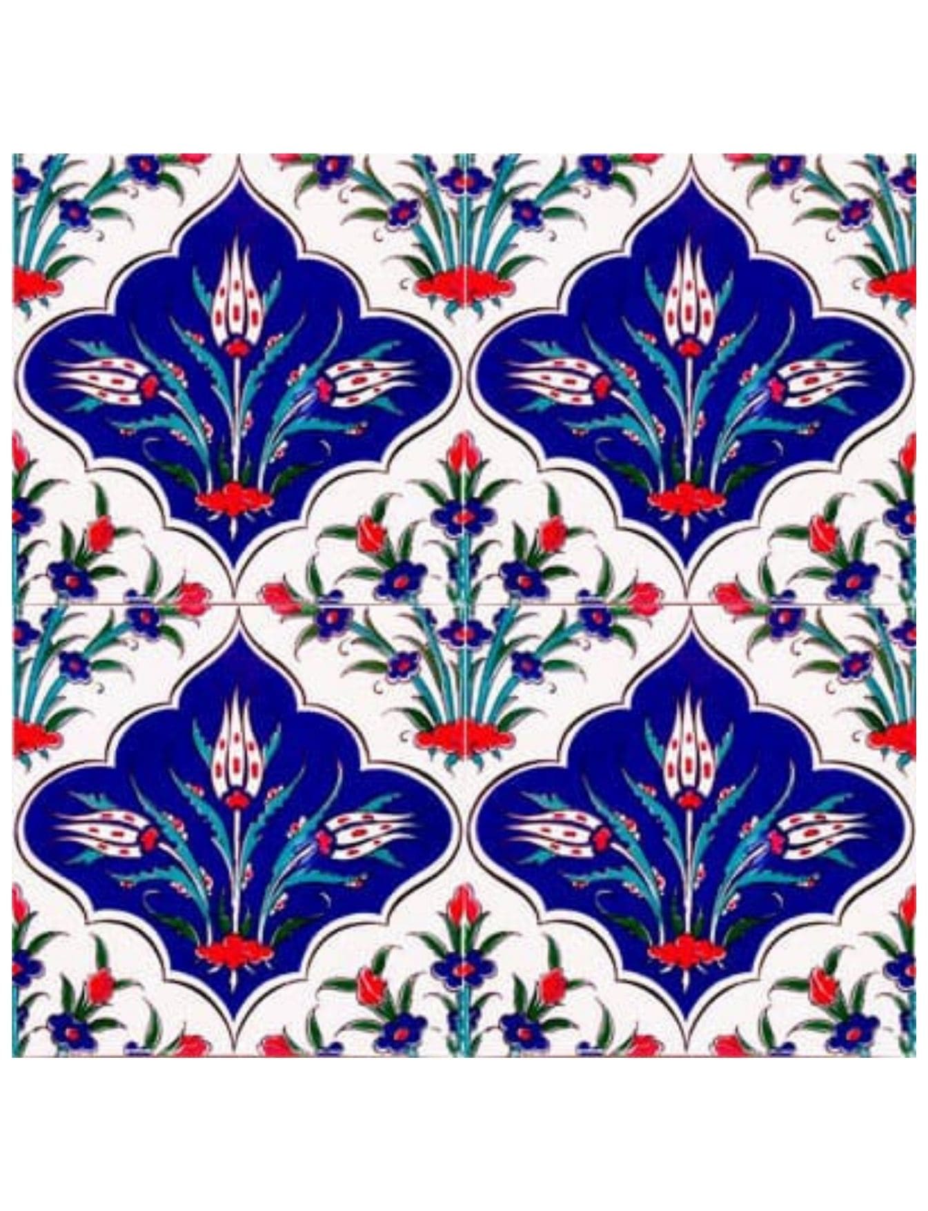 Çini Seramik Modelleri 20x20 - 49 - Tarihi Eyüp Sultan Cami Çinileri