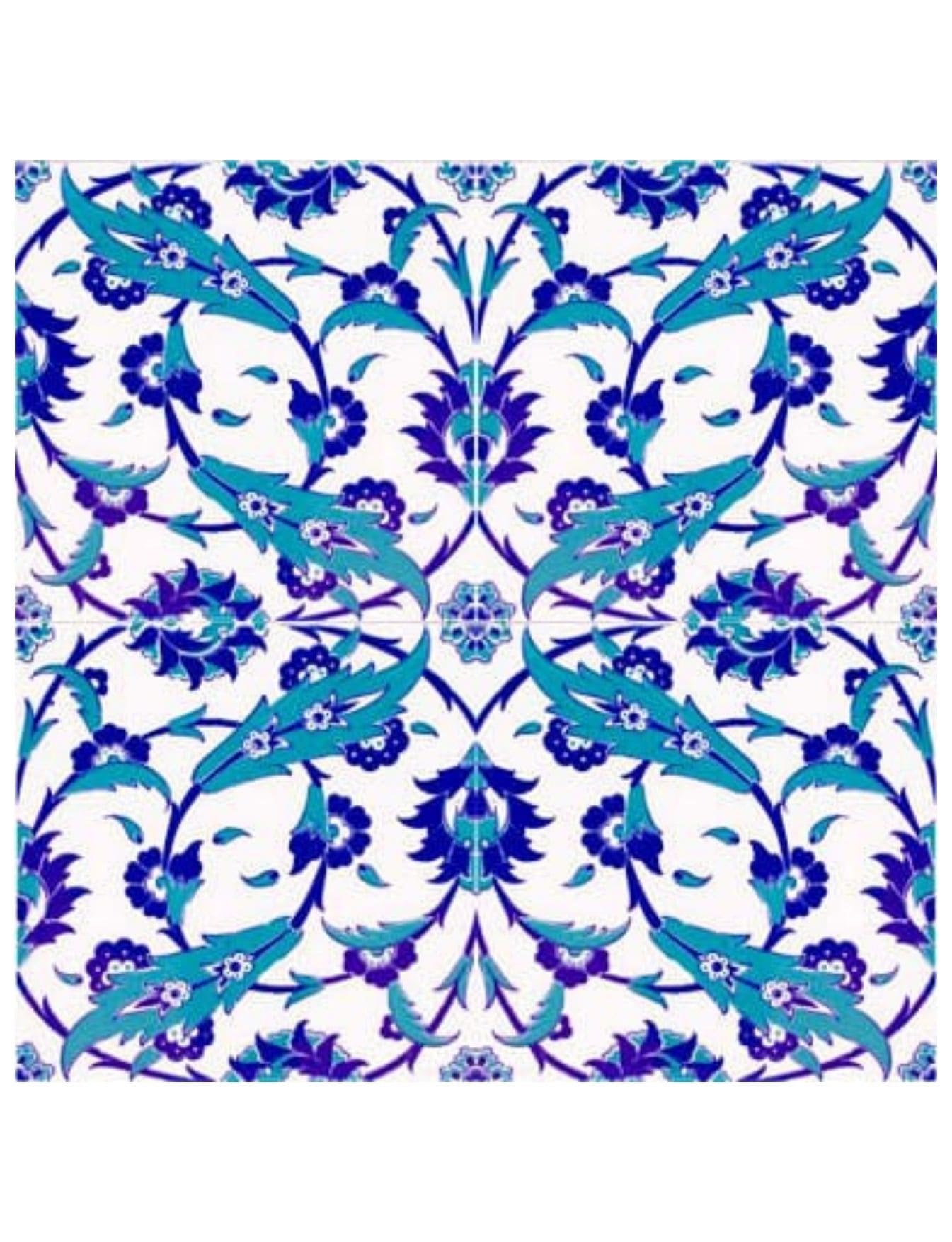 Çini Seramik Modelleri 20x20 - 55 - Cami Nakkaş Çini Dekorasyon