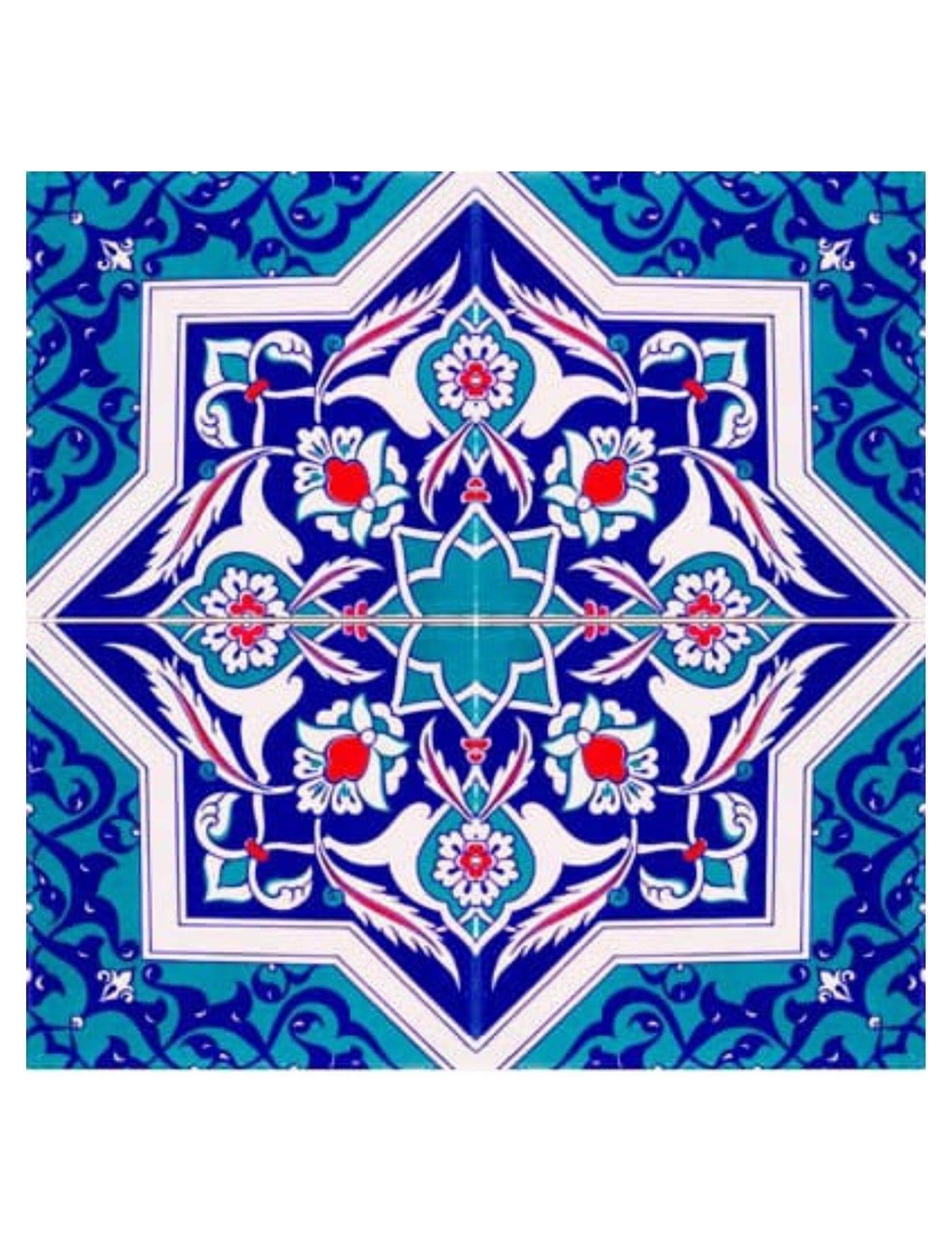 Çini Seramik Modelleri 20x20 - 57 - Cami Çinileri Dekorasyon Uygulamları