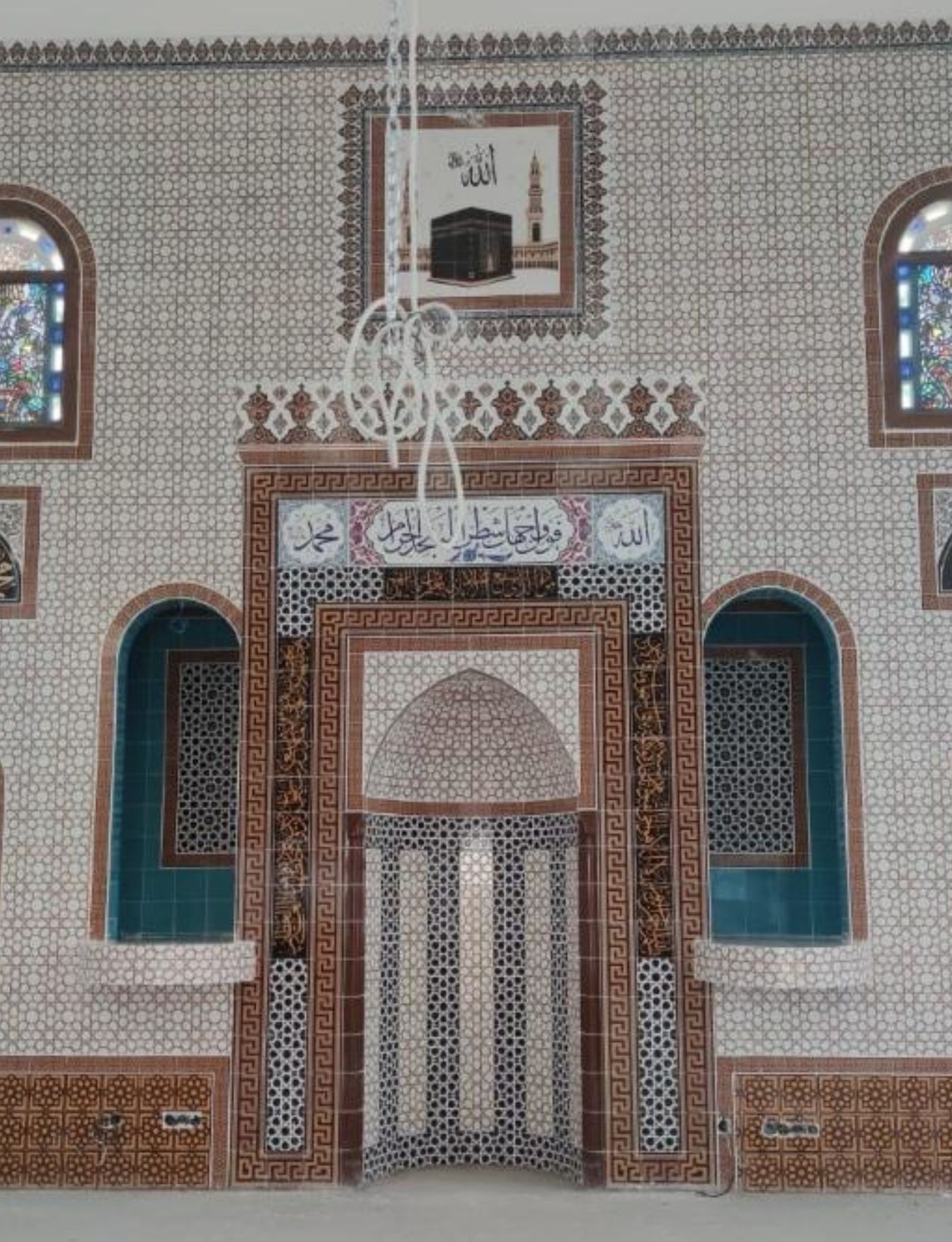 Cami Mihrap Modelleri - 48 - Çini Nakkaş İşlemeli Cami Miprap Modeli