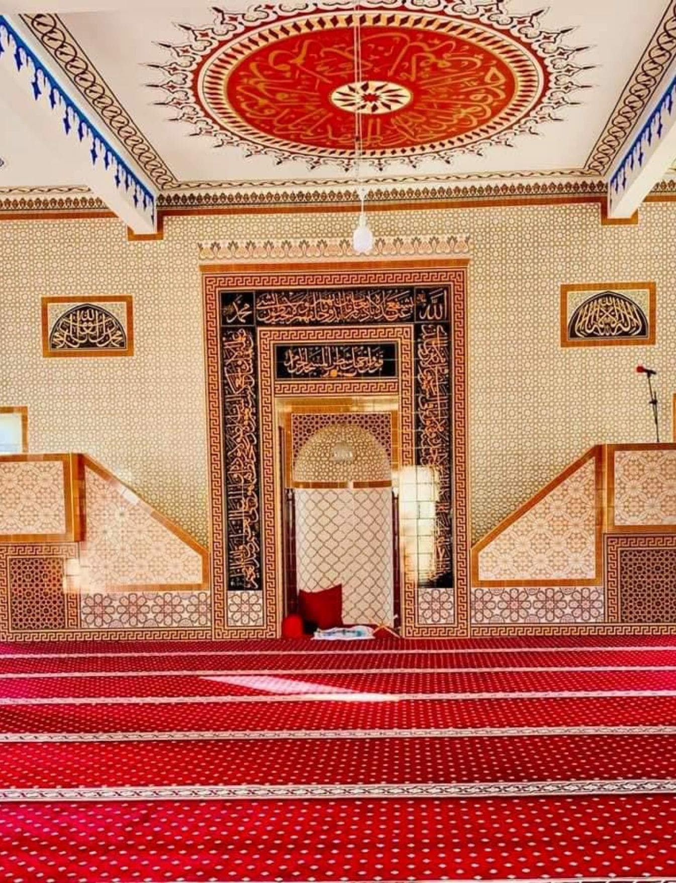 Cami Mihrap Minber Kürsü Müezzinlik - 31 - Üçlü Mihrap Minber Kürsü Modelleri