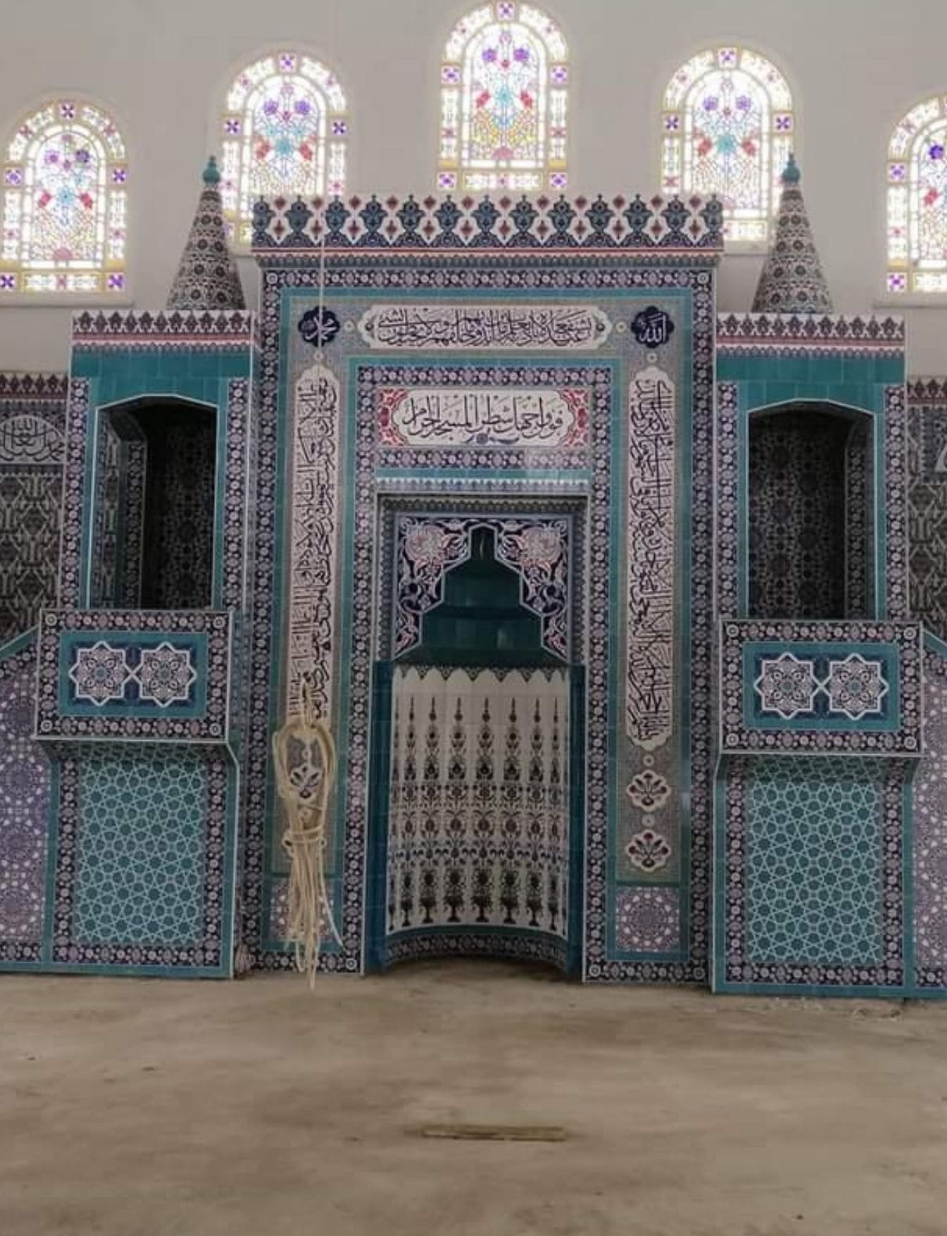 Cami Mihrap Minber Kürsü Müezzinlik - 09 - Cami Mihrap Minber Kürsü Çeşitleri Lele Motifli