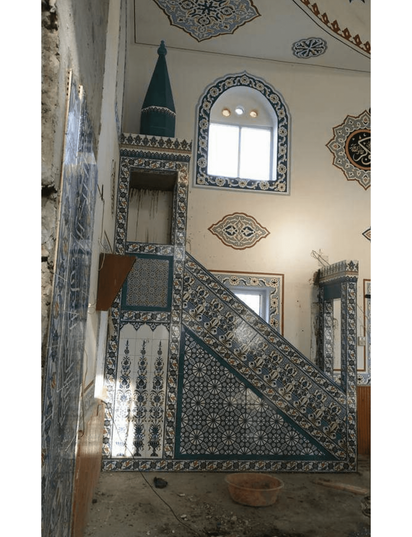 Cami Minber Modelleri - 55 - Cami Restorasyon Minber Çinileri
