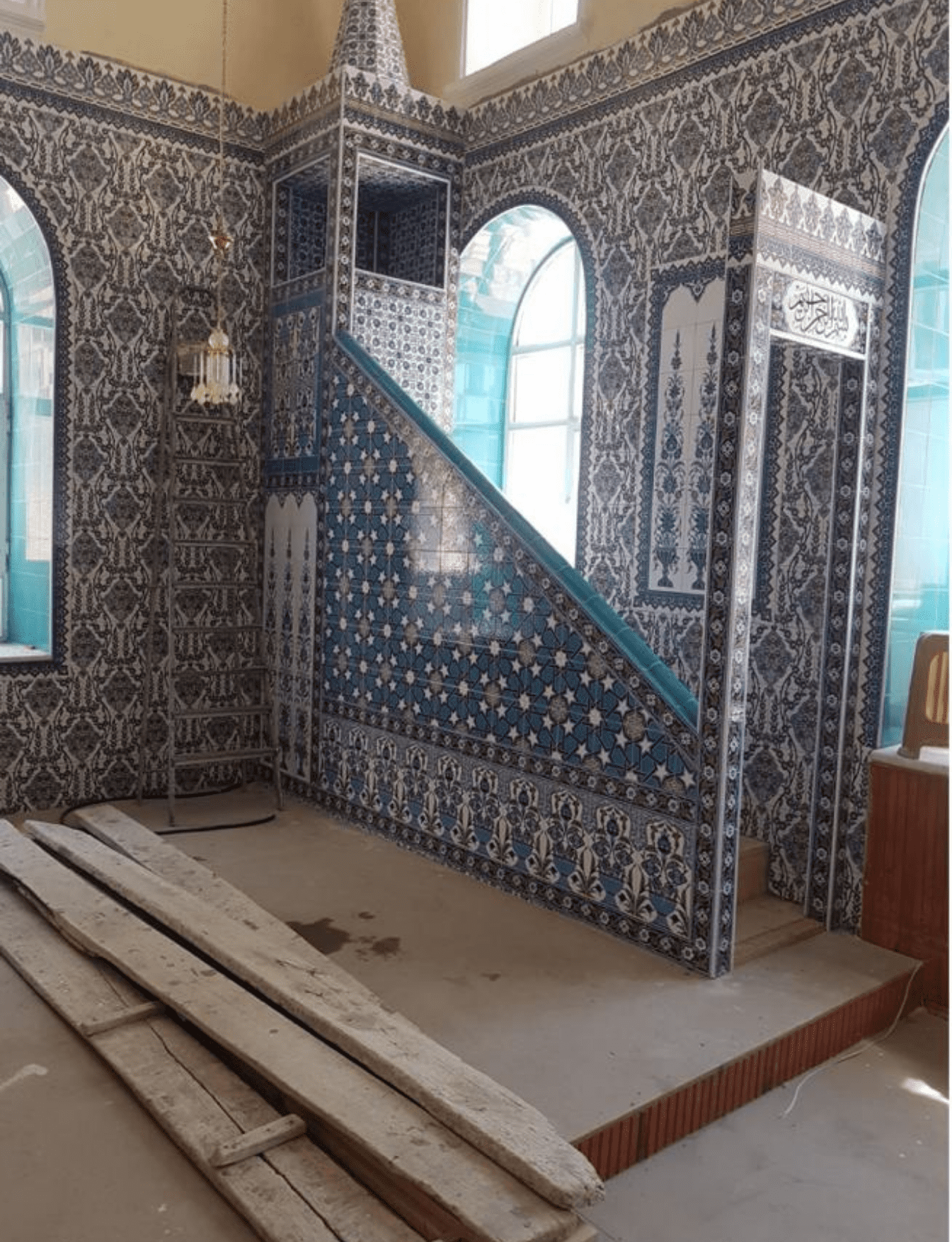 Cami Minber Modelleri - 59 - Cami Ahşap Sanatı Minber Fiyatları
